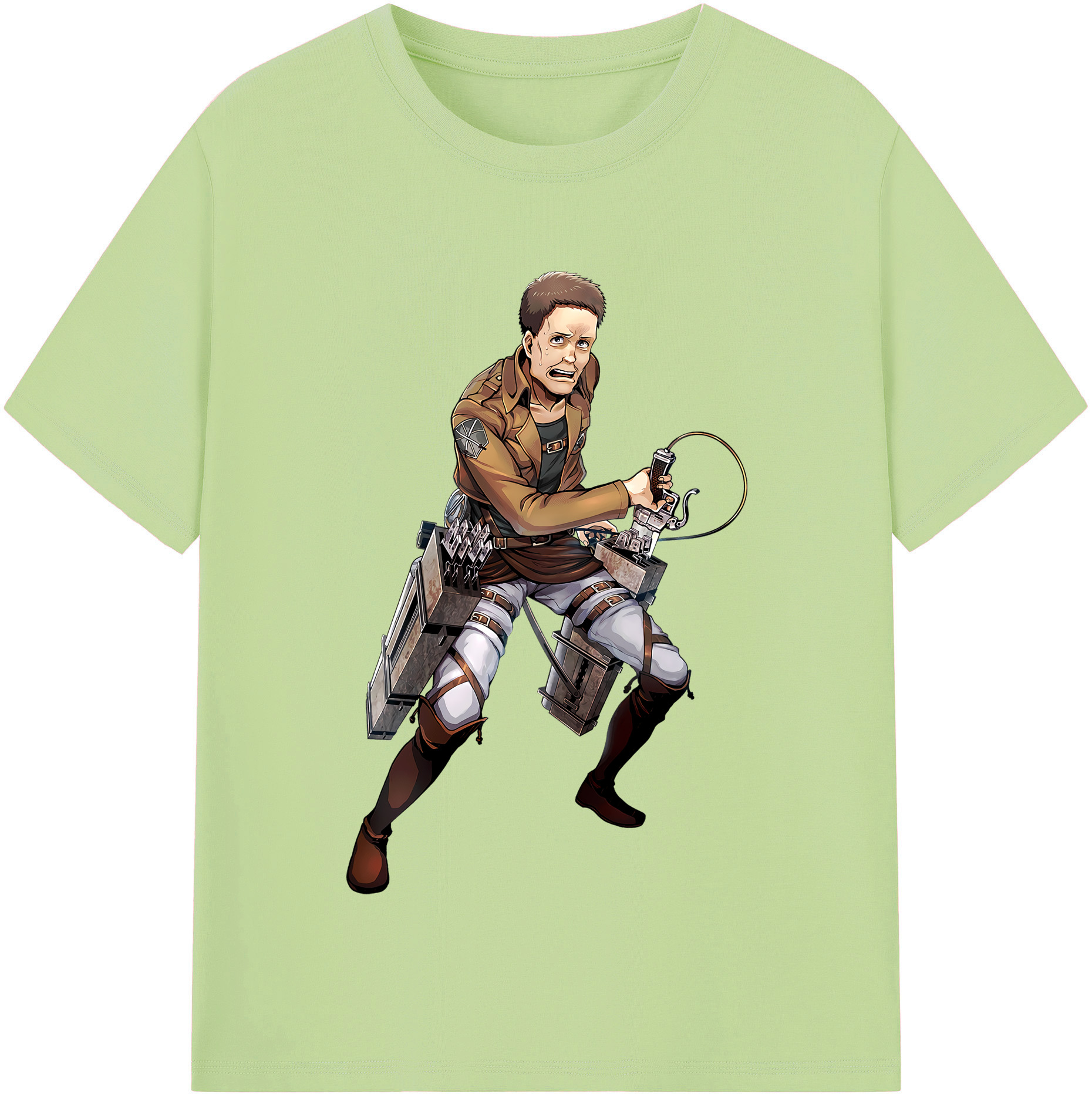 （画像用） 進撃の巨人 Attack on Titan 綿100％半袖Tシャツ（フロントプリント）